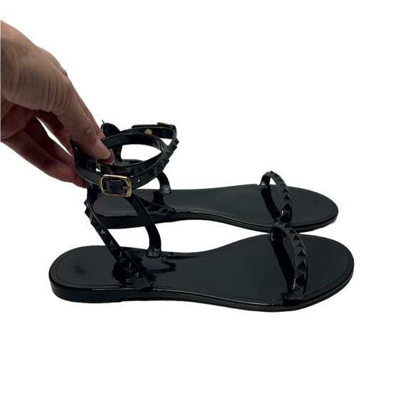 Valentino Garavani | Rockstud PVC Jelly Sandals in Black 40 - Picture 7 of 8